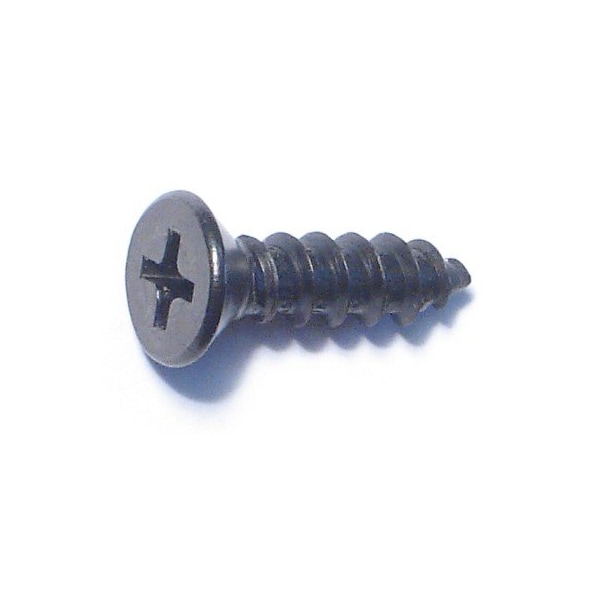 Midwest Fastener Sheet Metal Screw, #10 x 3/4 in, Black Steel Flat Head Phillips Drive, 15 PK 79454 - main